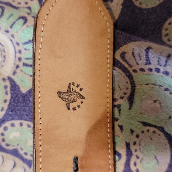 Justin Ostrich Cowboy Belt - Picture 5 of 6